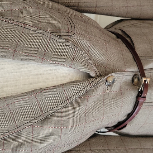 DKNY Taupe/Brown Skirt Suit Women Size 4-6 - Picture 3 of 12